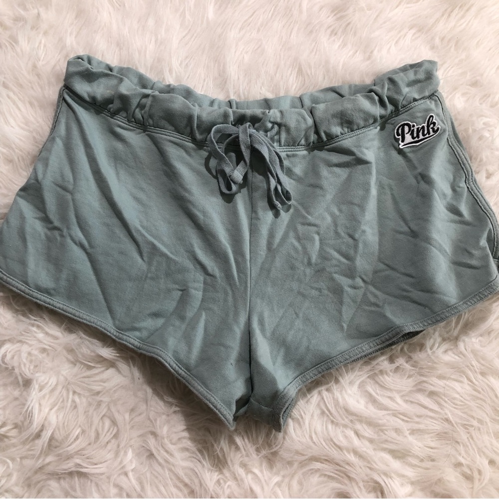 Pink Victoria’s Secret shorts Large L Embroidered logo mini short summer spring